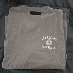 Fear of God Essentials Heather Grey Sleeve Tee MEDIUM